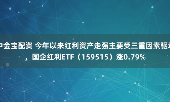 中金宝配资 今年以来红利资产走强主要受三重因素驱动，国企红利ETF（159515）涨0.79%
