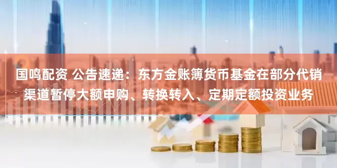 国鸣配资 公告速递：东方金账簿货币基金在部分代销渠道暂停大额申购、转换转入、定期定额投资业务